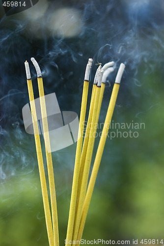 Image of Burning incense sticks