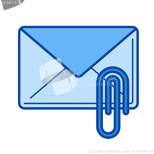 Image of Read email line icon.