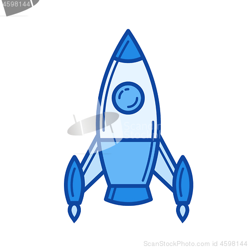 Image of Business launching line icon.