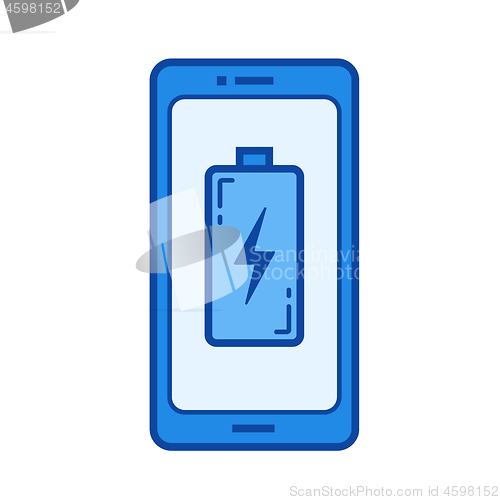 Image of Charge phone line icon.