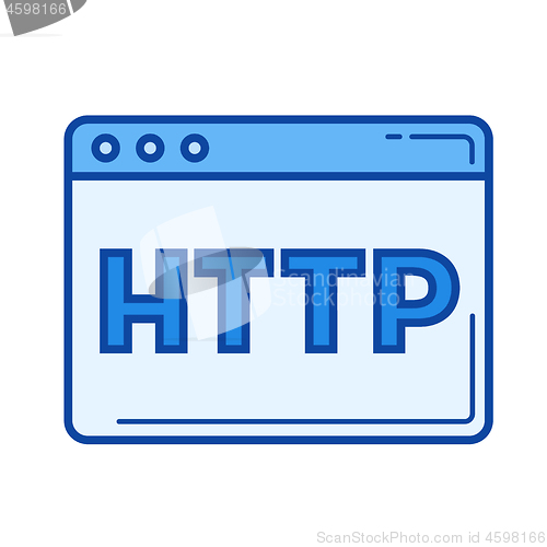Image of Http line icon.