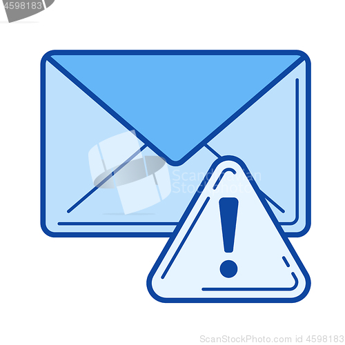 Image of Spam line icon.