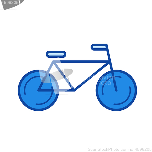 Image of Bicycle line icon.