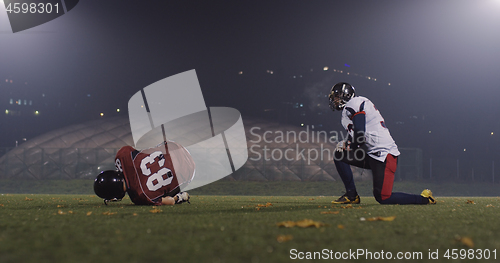 Image of American football players in action