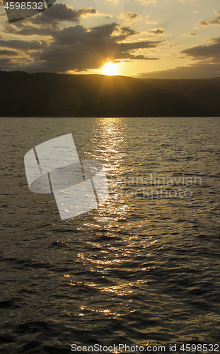 Image of Sunset over Adriatic sea