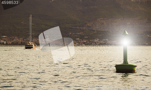 Image of Sunset and little light beak