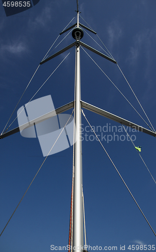 Image of Mast of the boat up we go