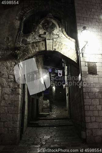 Image of Kotor town by night