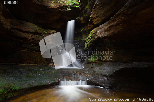 Image of Majestic canyon and waterfall