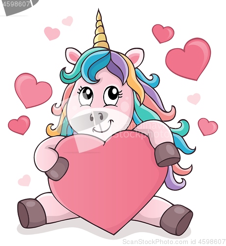 Image of Valentine unicorn theme image 1