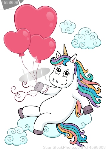 Image of Unicorn with balloons topic image 3