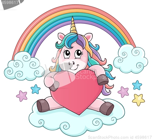 Image of Valentine unicorn theme image 3