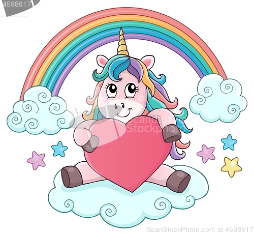 Image of Valentine unicorn theme image 3