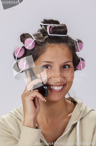 Image of Woman on the phone
