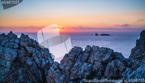 Image of Pen-Hir Cape at sunset