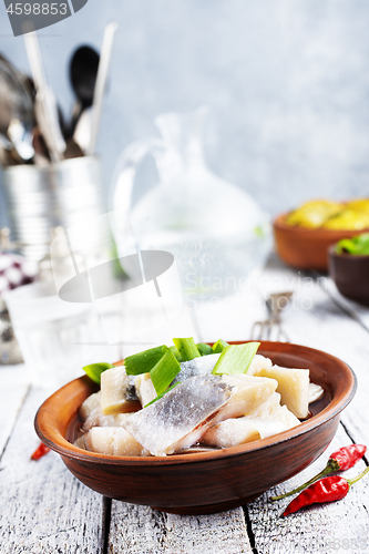 Image of herring with potato