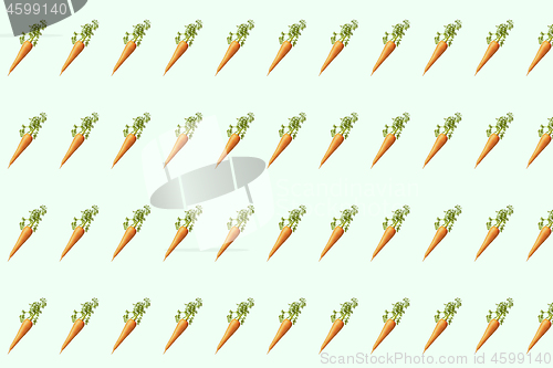 Image of Natural background with fresh ripe carrots pattern.