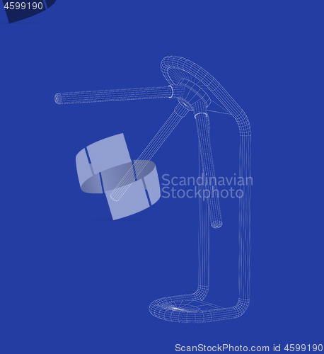 Image of 3D design of turnstile
