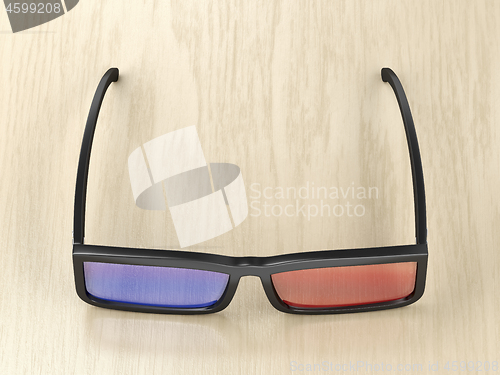 Image of Anaglyph 3D glasses