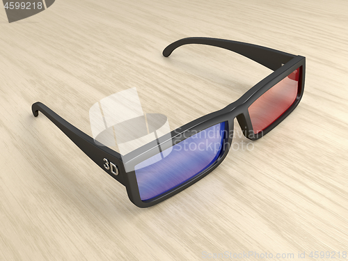 Image of Anaglyph 3D glasses