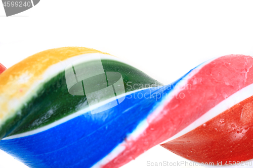 Image of color lolly pops isolated