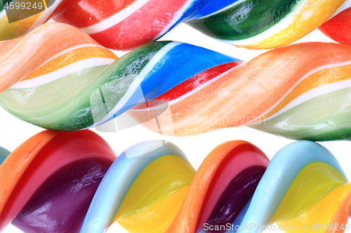 Image of color lolly pops isolated