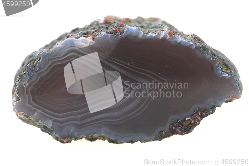 Image of natural agate isolated