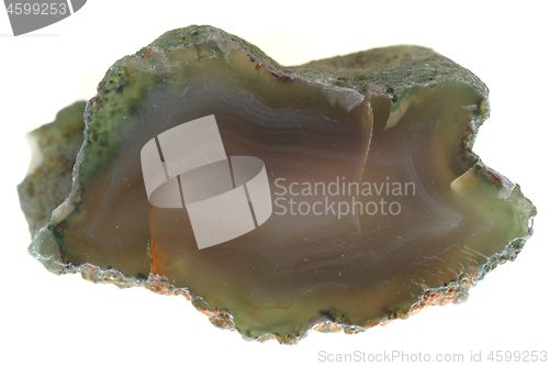 Image of natural agate isolated