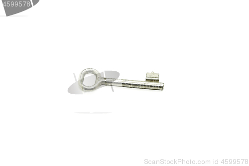 Image of Old key isolated on white background