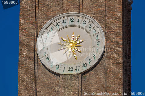 Image of Golden Sun Clock