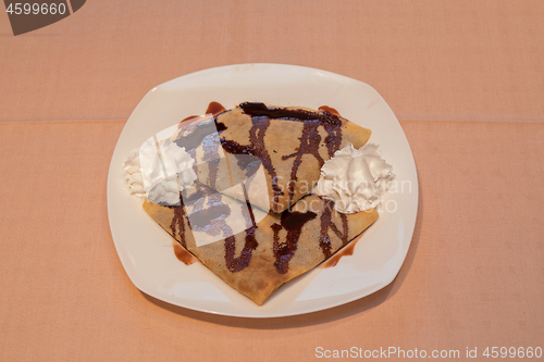 Image of Two Chocolate Crepes