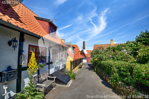 Image of Scandinavian street in a small village