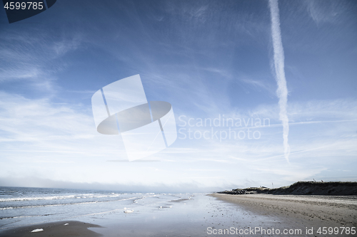 Image of Northern beach with waves coing in