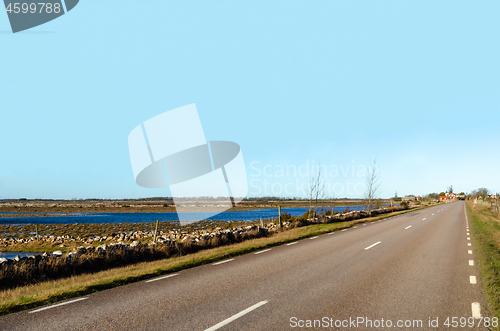 Image of Straight road to the village