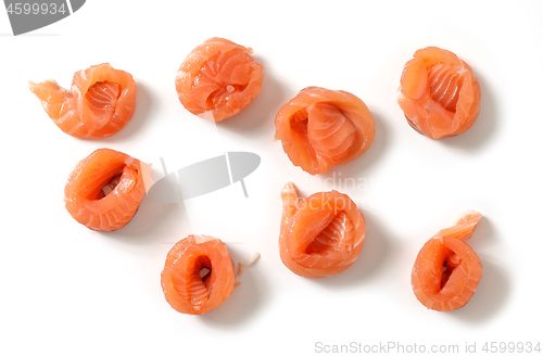 Image of fresh salmon rolls