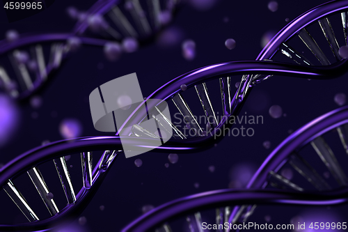 Image of Science biotechnology DNA abstract.