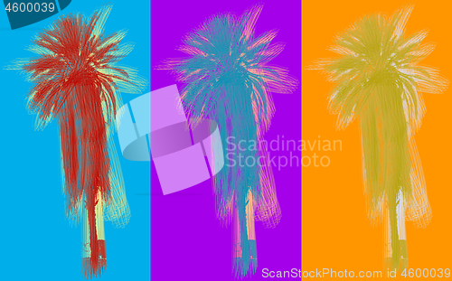 Image of Poster with palm tree