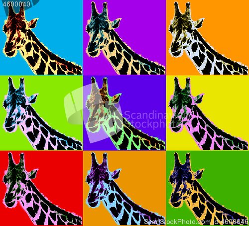 Image of Poster with giraffe
