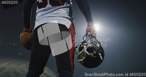 Image of Portrait Of Focused American Football Player