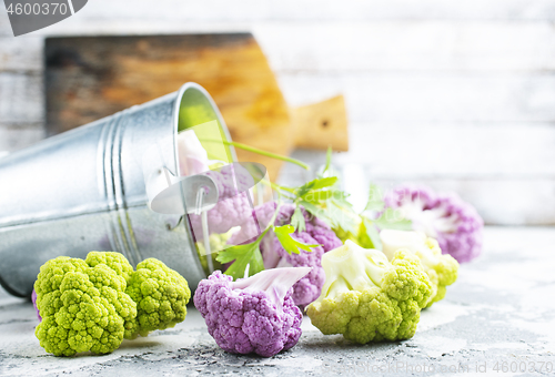 Image of color cauliflowers