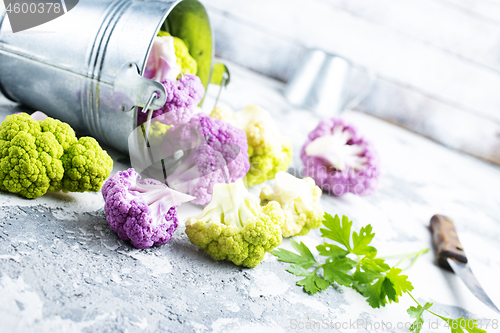 Image of color cauliflowers