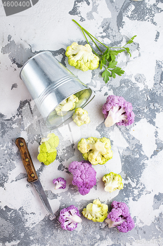 Image of color cauliflowers