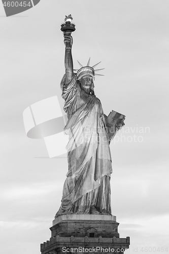 Image of Statue of Liberty at dusk, New York City, USA