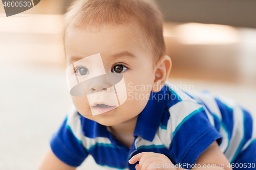 Image of close up of sweet little asian baby boy