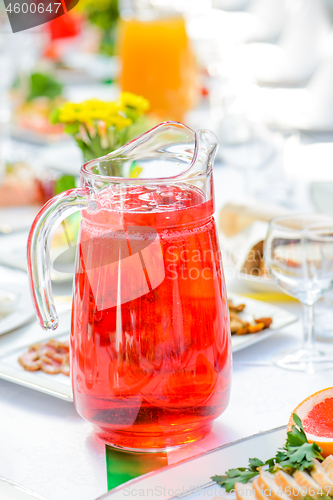 Image of Served table with different dishes