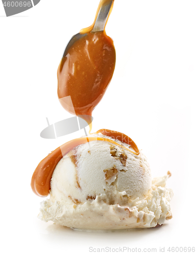 Image of ice cream and soft caramel