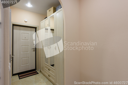 Image of View of the hallway in an ordinary small apartment