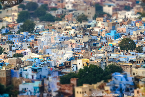 Image of Tilt shift lens - Jodhpur Also blue city is the second-largest c