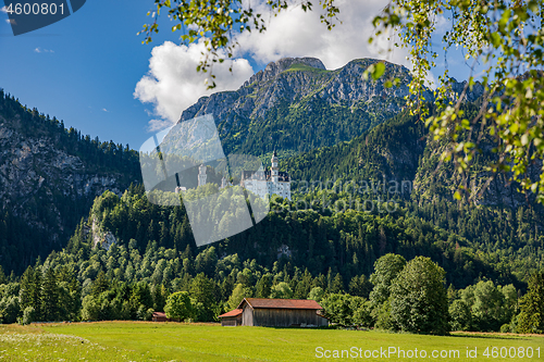 Image of Neuschwanstein Castle Bavarian Alps Germany