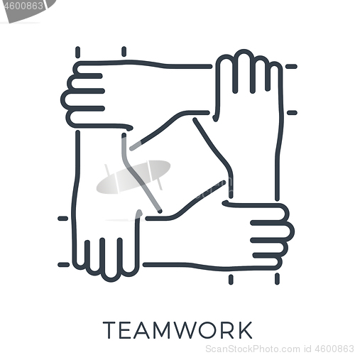 Image of Teamwork or Hands Friends